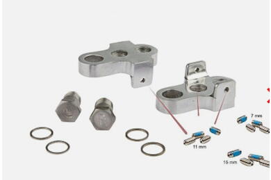 Mirage Kurbelverkürzer Aluminium Silb