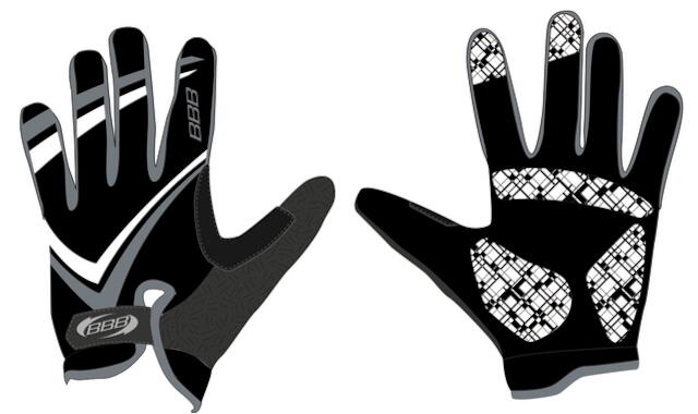 BBB Handschuh FreeZone Gr: S sw/gr