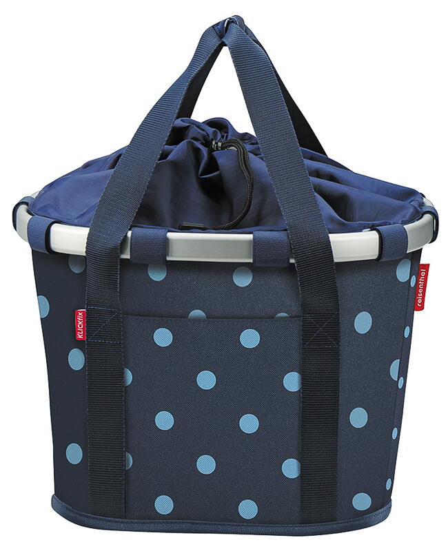 KLICKfix BIKEBASKET mixed dots blue