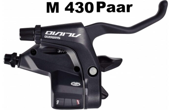 Shimano Alivio M430 S/B-Griff 3/9f sw