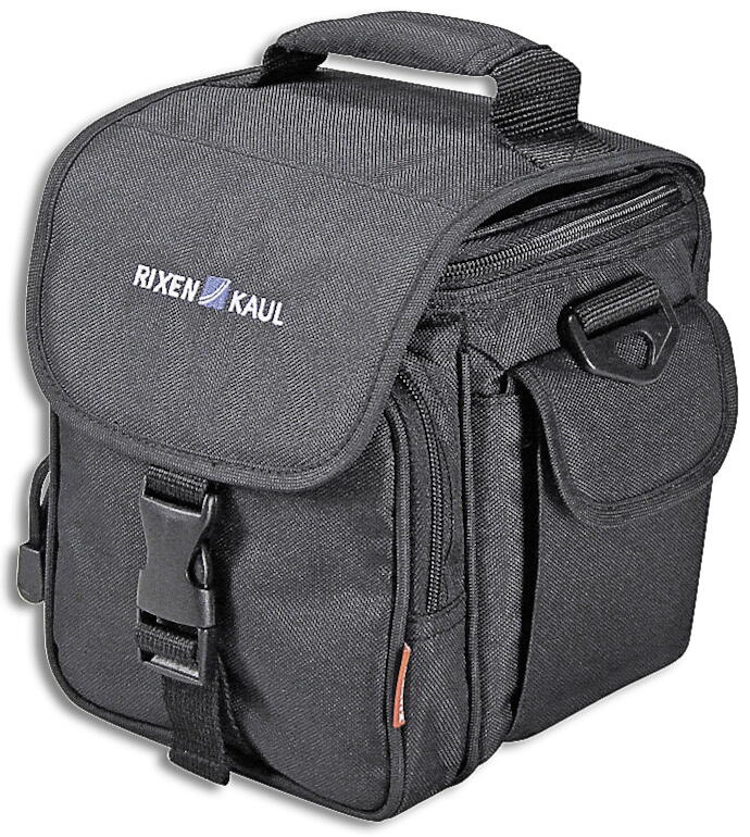 KlickFix Allrounder Mini Sac De Guidon Vélo – 3,5 L, Housse Pluie Incluse, Adaptateur Klickfix, Bandoulière – Compact Et Pratique