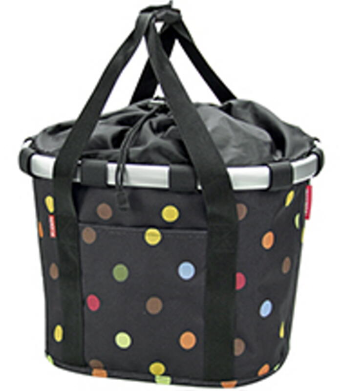 KLICKfix Bikebasket Dots sw 15L