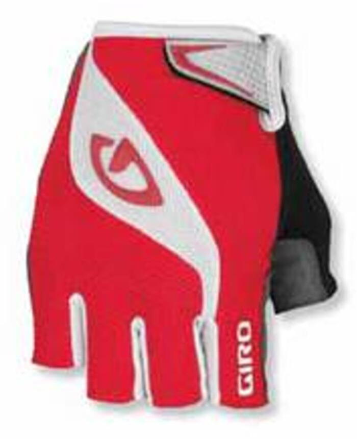 Giro Bravo Handschuh kurz rot/weiß Größe: 8