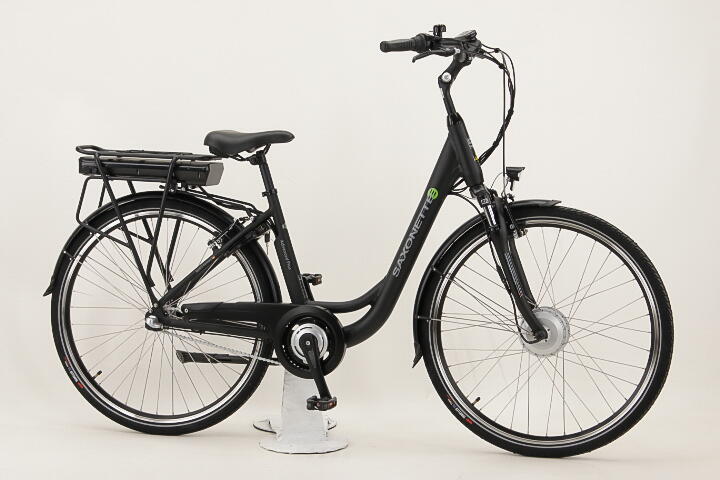 Saxonette Advanced Plus 3 CB 28 Zoll E-Bike 3-Gang Rücktrittbremsnabe 375Wh 10,4 Ah Akku schwarz SFM Nabenmotor Rahmenhöhe: 45 cm