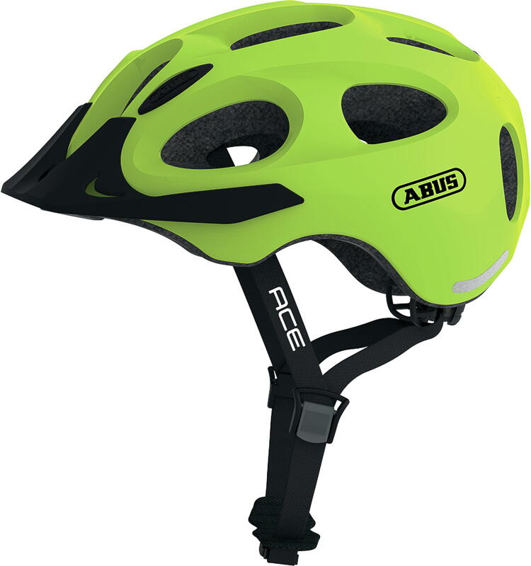 Abus Helm YOUN-I ACE signal yellow Größe: 52-57 cm