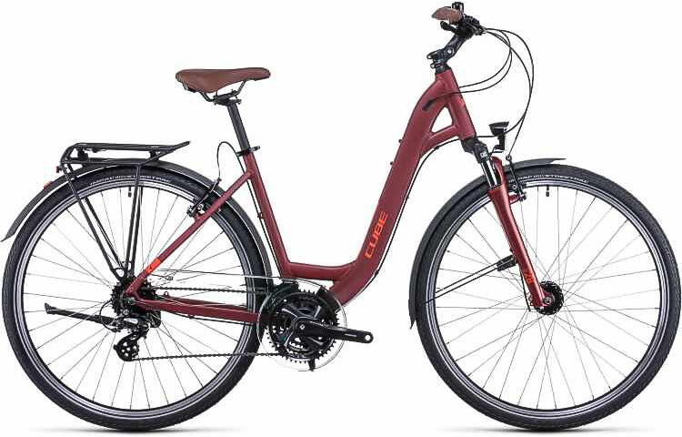 Cube Touring 28 Zoll Trekkingrad 24-Gang Kettenschaltung Wave Rahmen rot Rahmenhöhe: 53 cm