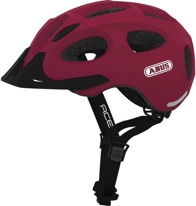 Abus Helm YOUN-I ACE cherry red Größe: 52-57 cm