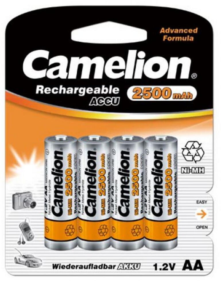 Camelion 4x Akku Mignon Ni-Mh 2500MAH