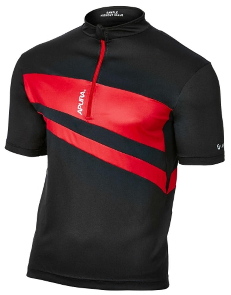 Apura Herren Trikot Colorblock sw/rt Größe: L