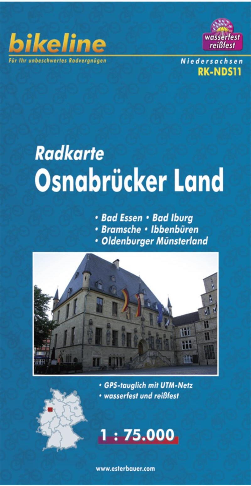 BikeLine Osnabrücker Land, Radkarte