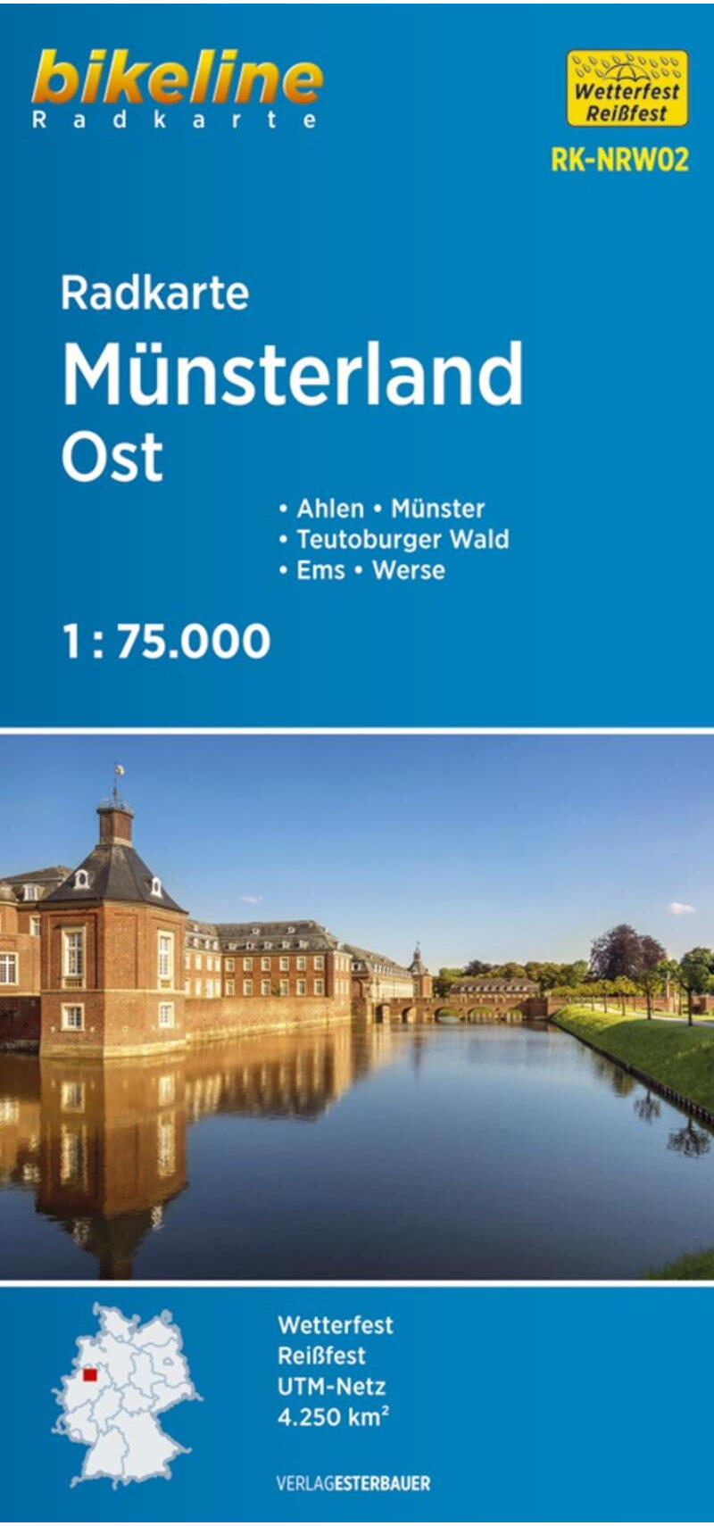 BikeLine Münsterland Ost, Radkarte