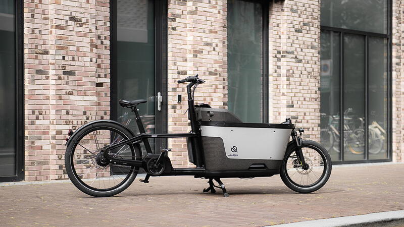 Carqon Cruise D2 20/27,5 Zoll E-Transportrad 10-Gang Kettenschaltung 500Wh 13,4Ah Akku schwarz Rahmenhöhe: Unifit