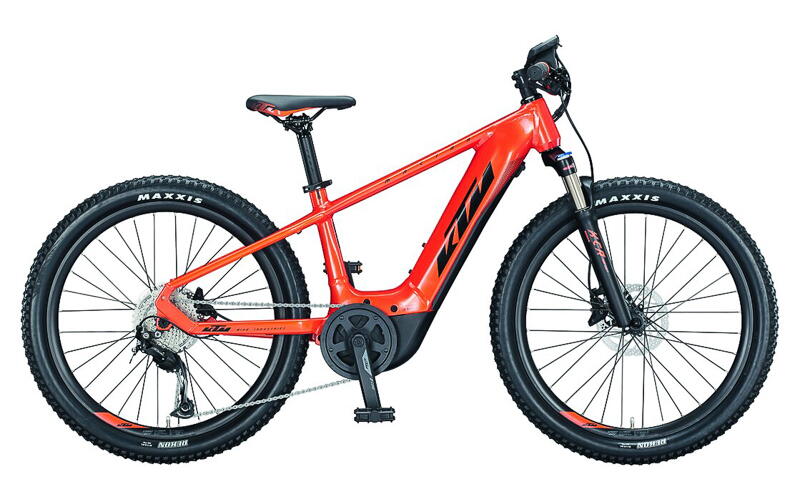 KTM Macina Mini Me 441 24" E-Mountainbike 9-Gang Shimano Kettenschaltung, 400Wh jugendfahrrad Kettenschaltung orange Bosch Rahmenhöhe: 35 cm