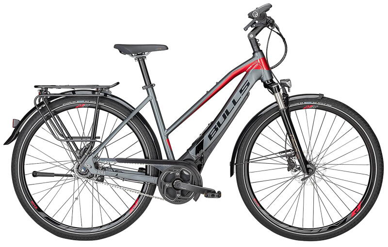 Bulls Lacuba Evo 8 GPS 28 Zoll Trapez E-Bike 8-Gang Freilaufnabe 650Wh 17.5Ah Akku grau Rahmenhöhe: 50 cm