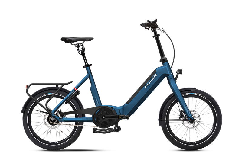 Flyer Upstreet2 5.40 Falt-E-Bike 20" mit 5-Gang Freilaufnabe 50Nm 500Wh 13.4 Ah erwachsenenfahrrad Nabenschaltung blau Bosch Rahmenhöhe: Onesize