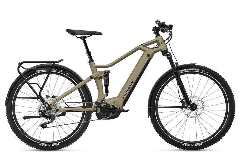 Flyer Goroc 3 4.10 SUV/ ATB Fullsuspension E-Bike 10-Gang Deore 625Wh, 85Nm Kettenschaltung, 10 Gang beige Bosch Rahmenhöhe: 51 cm