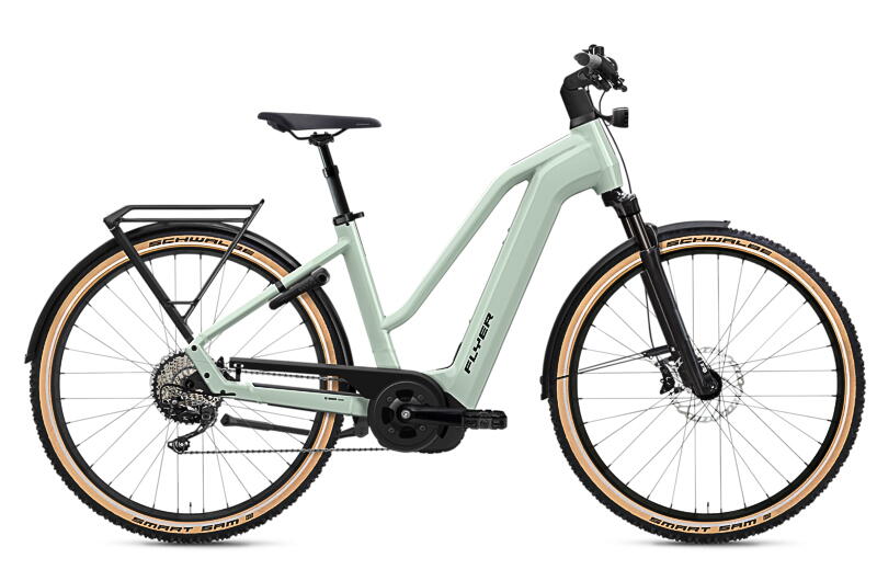 Flyer Gotour 7.12 XC 28" Trekking E-Bike 10-Gang Deore 85Nm Smart System 750Wh erwachsenenfahrrad Kettenschaltung grün Bosch Rahmenhöhe: L