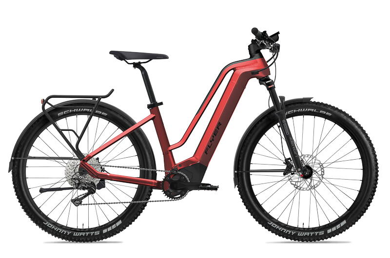 Flyer Goroc 2 6.30 29" SUV/ ATB E-Bike 12-Gang Shimano XT/Deore Fit Display, 750W 95Nm 20.1 Ah Kettenschaltung, 12 Gang rot Flyer Rahmenhöhe: 55 cm