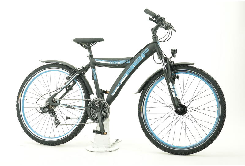 BBF Streetrider Herren Straßen-Y-MTB mit 21-Gang Shimano Kettenschaltung 26 Zoll Herrenfahrrad 21 Gang Kettenschaltung schwarz Rahmenhöhe: 45 cm