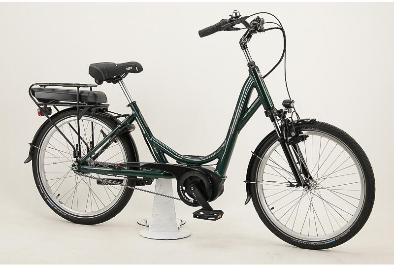 Draisin 24 Zoll E-Bike 7-Gang Rücktrittbremsnabe 400Wh 11Ah Akku grün Bosch Rahmenhöhe: UNI