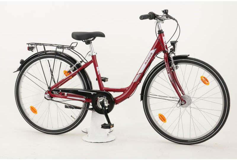 Ragos Sunshine 3N 26 Zoll Wave Mädchenrad 3-Gang Nabenschaltung mit Rücktrittbremse rot Rahmenhöhe: 38 cm