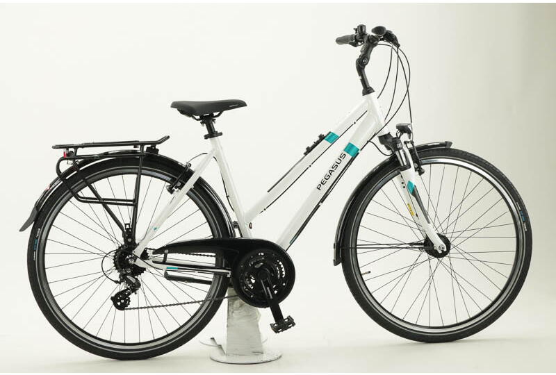Pegasus Solero SL 24 28 Zoll Trapez Damenrad 24-Gang Kettenschaltung weiß Rahmenhöhe: 58 cm