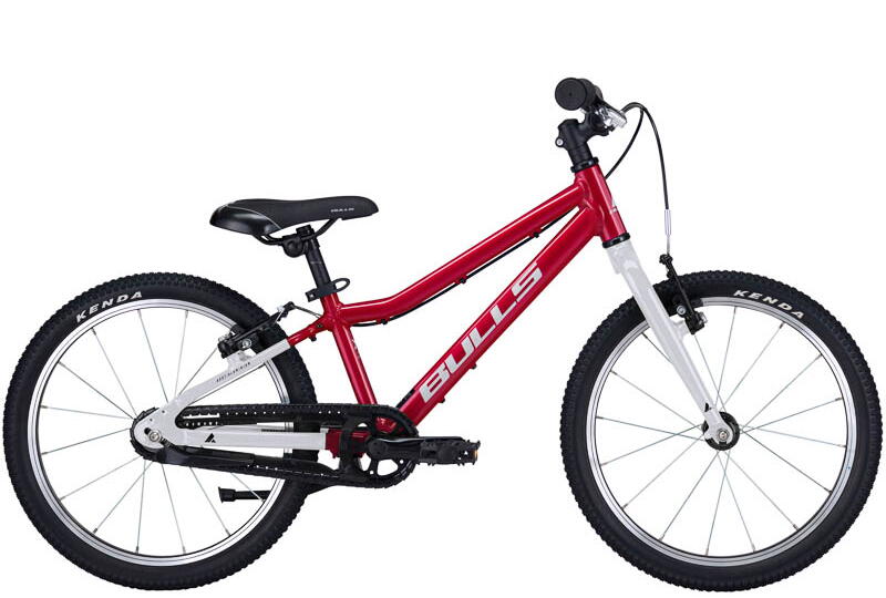 Bulls Tokee Lite 18 V Kinder Alu MTB Singlespeed Freilaufnabe 18 Zoll kinderfahrrad Ohne Schaltung rot Rahmenhöhe: 23 cm