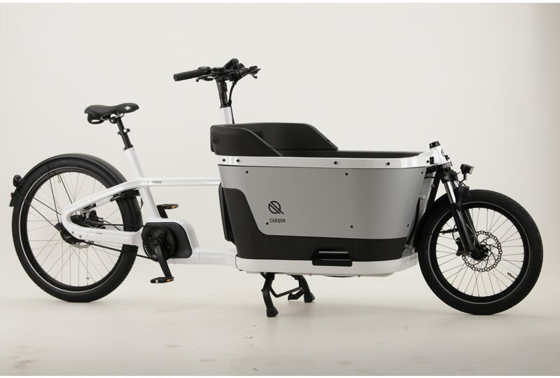 Carqon Cruise E2 E-Transportrad 20/27,5 Zoll Transport-E-Bike stufenlose Schaltung 2x 500Wh 13,4Ah Akku weiß Rahmenhöhe: Unifit