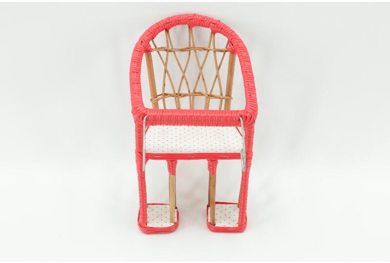Aumüller Puppensitz rot/weiss Weide