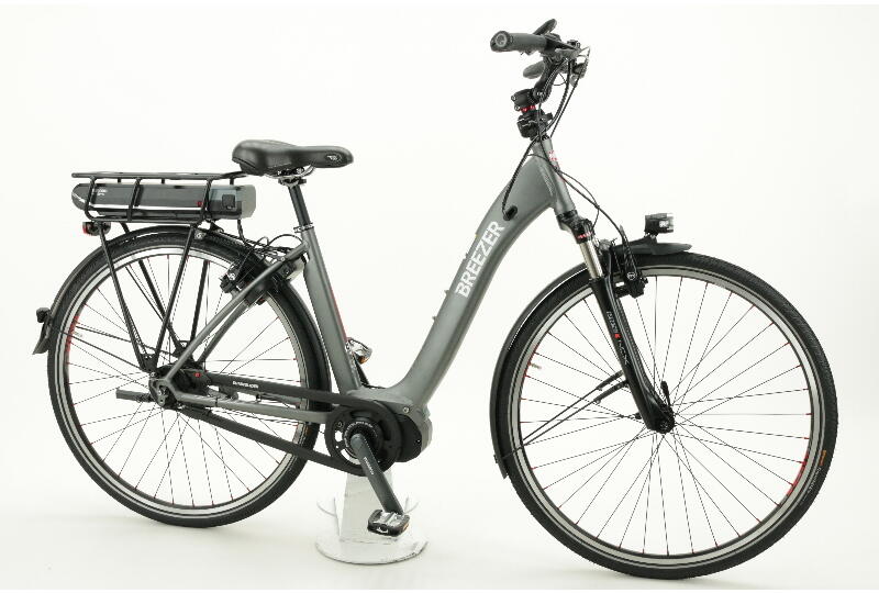 Breezer Greenway IG + LS Di2 28 Zoll Wave E-Bike 8-Gang Rücktrittbremsnabe 417,6Wh 11,6Ah Akku grau Shimano Rahmenhöhe: 53 cm