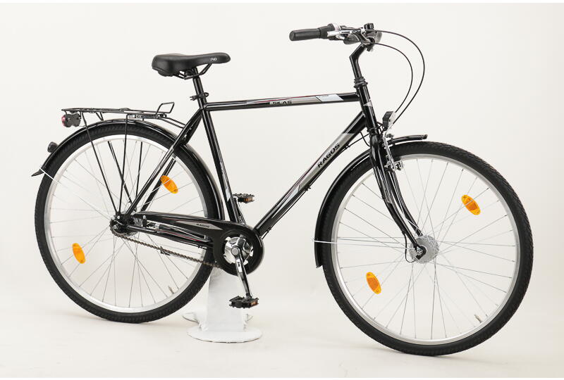 Ragos Silas 7N 28" Herren Cityrad 7-Gang Shimano Rücktrittbremsnabe, Nabendynamo 28 Zoll Herrenfahrrad 7 Gang Nabenschaltung mit Rücktritt schwarz Rahmenhöhe: 55 cm