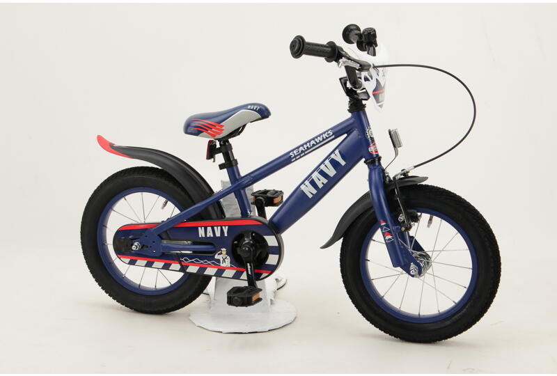 Bachtenkirch Navy Seahawks 14" Kinderrad im Maritimen Look mit Rücktrittbremse 14" kinderfahrrad blau Rahmenhöhe: 22 cm