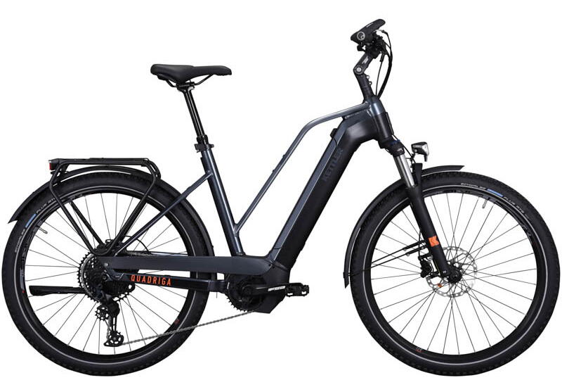 Kettler Alu Rad Quadriga Town & Country 27,5 Zoll E-Bike12-Gang Kettenschaltung 625Wh 17,4 Ah Akku grau Bosch Rahmenhöhe: 56 cm