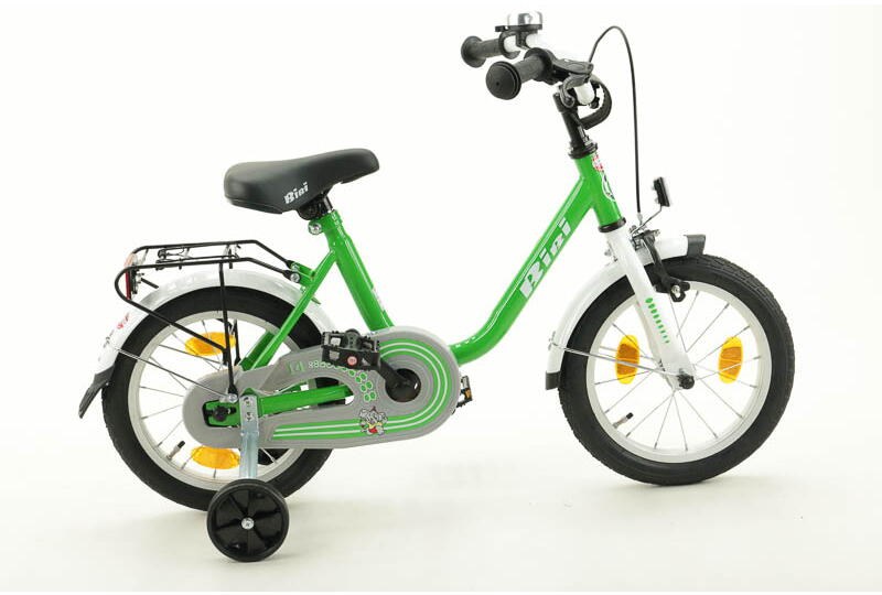 Bibi Bibi 14" Kinderrad mit Rücktrittbremsnabe 14 Zoll grün Rahmenhöhe: 25 cm