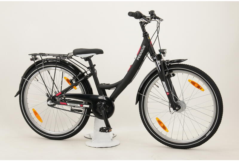Pegasus Avanti 3 24 Zoll Jugendrad 3-Gang Nabenschaltung mit Rücktrittbremse schwarz Rahmenhöhe: 32 cm