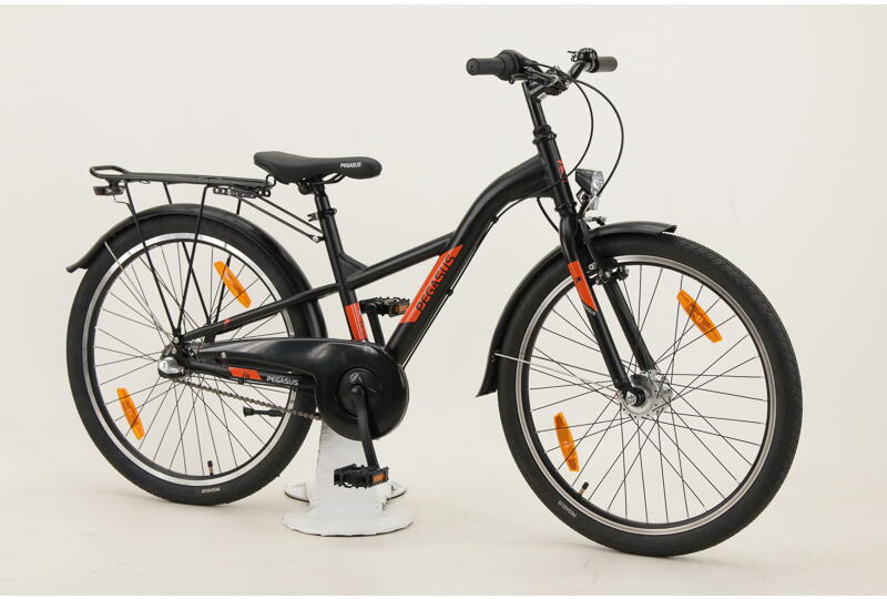 Pegasus Arcona 24 Zoll Jugend ATB Y-Rahmen 3-Gang Rücktrittbremsenabeschwarz Rahmenhöhe: Onesize