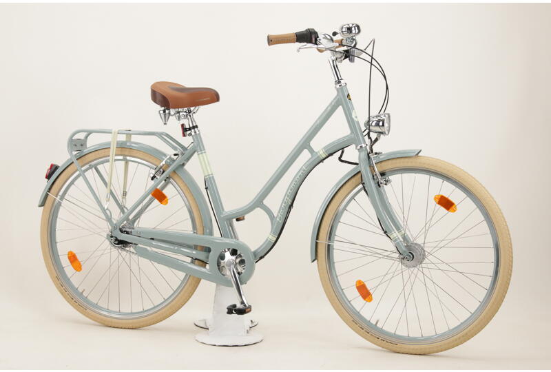 Bergamont Summerville N7 CB 26" / 28" City-Retrolook Bike 7-Gang Rücktrittbremsnabe 28 Zoll 7 Gang Nabenschaltung mit Rücktritt grau Rahmenhöhe: 52 cm