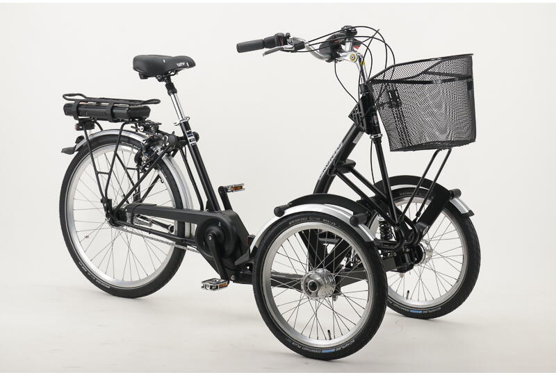 Pfau-Tec Pronto 20/26 Zoll E-Dreirad 7-Gang Rücktrittbremsnabe 509Wh 14Ah Akku schwarz Rahmenhöhe: 46 cm