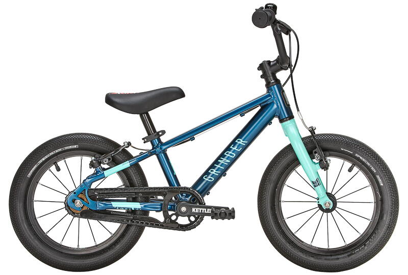 KETTLER Alu-Rad Grinder SL Pure 14  Aluminium Kinder MTB 14" Singlespeed,  Leicht Serie 14 Zoll 1 Gang Ohne Schaltung blau Rahmenhöhe: 20 cm