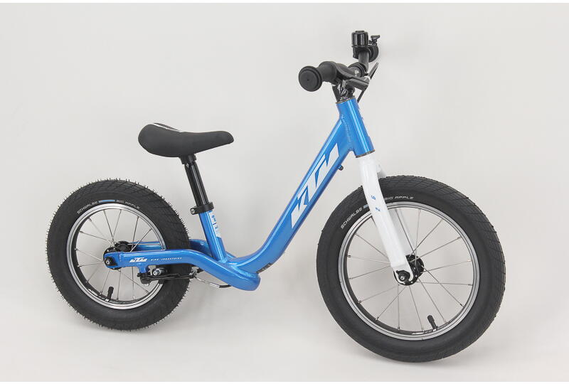 KTM Wild Buddy 12 Kinder Lauflernrad vorne 14" hinten 12" , V-Brake hinten 12 / 14 Zoll kinderfahrrad Ohne Schaltung blau Rahmenhöhe: 16 cm