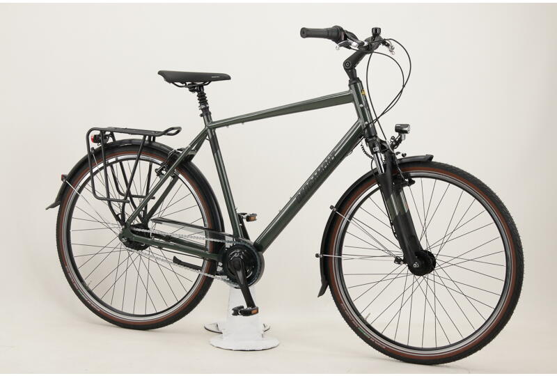 Bergamont Horizon N8 CB Gent 28" Alu-Trekkingrad 8-Gang Rücktrittbremsnabe, Nabendynamo 28 Zoll 8 Gang Nabenschaltung mit Rücktritt grün Rahmenhöhe: 56 cm