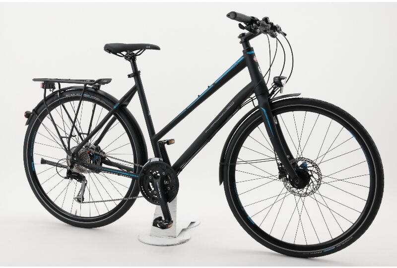 Hercules Tessano Sport 28 Zoll Trapez Damenfahrrad 27 Gang Kettenschaltung schwarz Rahmenhöhe: 53 cm