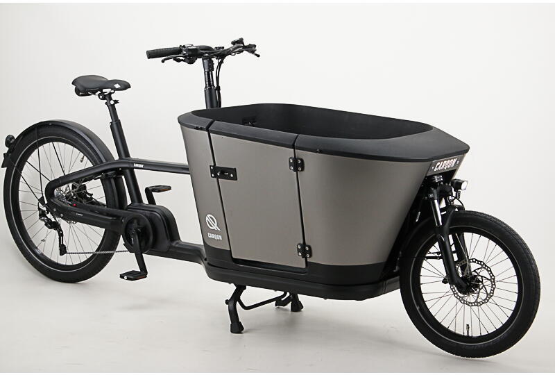 Carqon Classic D2 20/27,5 Zoll E-Transportrad/Lastenrad 10-Gang Kettenschaltung 500Wh 13,4Ah Akku schwarz Bosch Rahmenhöhe: Unifit
