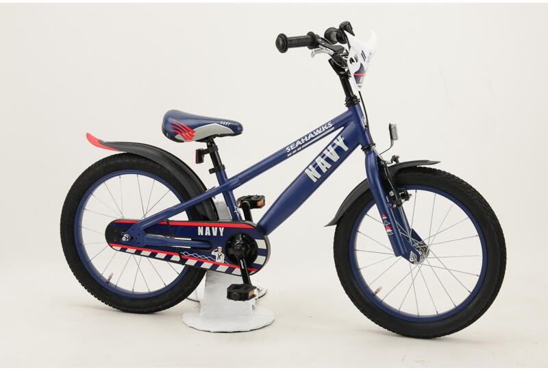 Bachtenkirch Navy Seahawks 18" Kinderrad im Maritimen Look mit Rücktrittbremse 18 Zoll blau Rahmenhöhe: 27 cm