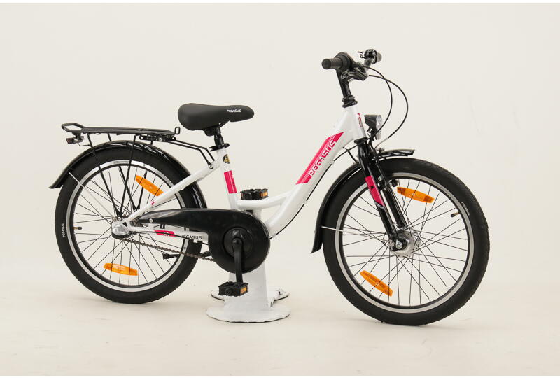 Pegasus Arcona 20-3 Mädchen/ Kinder ATB 20" 3-Gang Rücktrittbremsnabe, Nabendynamo 20 Zoll 3 Gang Nabenschaltung mit Rücktritt weiß Rahmenhöhe: Onesize