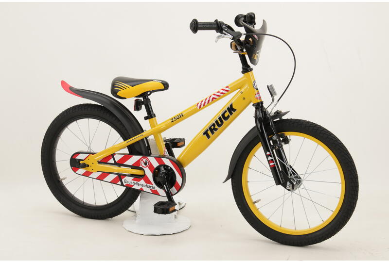 Bachtenkirch Truck 18 Zoll Kinderrad mit Rücktrittbremsnabe gelb Rahmenhöhe: 27 cm