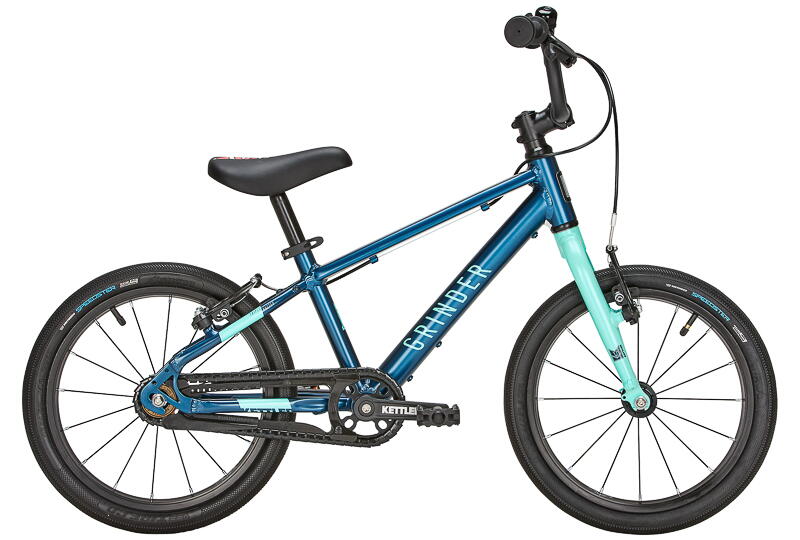 KETTLER Alu-Rad Grinder SL Pure 16 Aluminium Kinder MTB Singlespeed,  Leicht Serie 16 Zoll 1 Gang Ohne Schaltung blau Rahmenhöhe: 25 cm