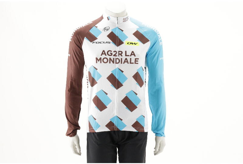 Langarmtrikot uni, braun/ws Größe: Größe: M