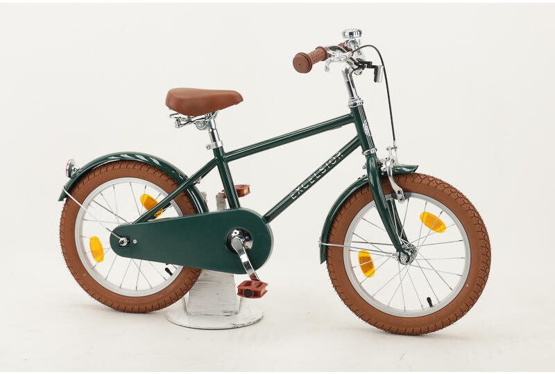 Excelsior Little Matte 16 Zoll Kinderrad Retrostyle  1-Gang mit Rücktrittbremse grün Rahmenhöhe: 25 cm