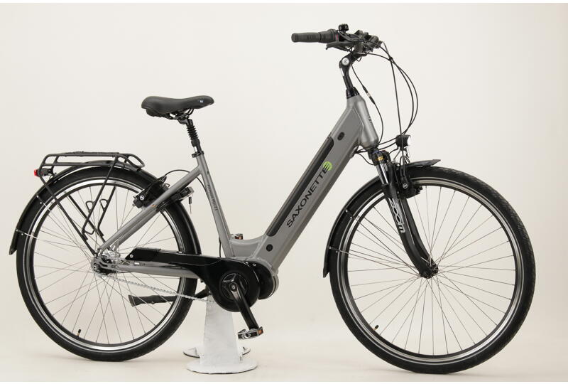 Saxonette Premium Plus 2.1 28 Zoll E-Bike 7-Gang Freilaufnabe 522Wh 14,5Ah Akku silber Rahmenhöhe: 45 cm